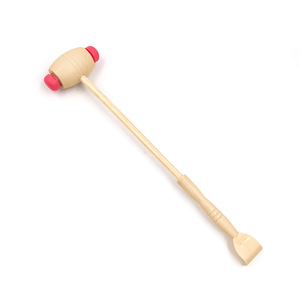 Marteau de massage avec manche en bois, gratte-mains, marteau de Bouddha, marteau de massage pour tapotement des méridiens, marteau de massage des mains - Product Image 5