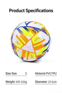 Balón de Fútbol Pro Match con Costuras Termoselladas a Máquina, Alto Rebote, para Todo Clima, Talla 5, para Juegos y Prácticas - Product Image 6