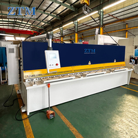 Cisaille à poutre oscillante CNC entièrement automatique, hydraulique, économique, avec système de commande numérique spécial pour tôles