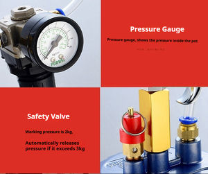REALMAX NEW 2L Pressure Tank Sprayer Multi-warna Cat Semprot Air-dalam-air Pistol Semprot Cat Lateks 2.5/3.0/3.5/4.0mm - Product Image 5