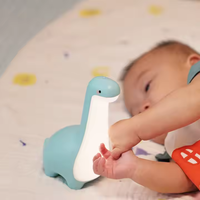 Fonction minuterie blanc chaud contrôle tactile couleur modifiable Usb Rechargeable mignon dinosaure Led Silicone bébé veilleuse pour les enfants