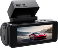 Mini caméra embarquée 3,18 pouces 2 canaux 4K+2K double objectif WIFI avec capteur G, enregistrement en boucle, GPS et enregistrement en time-lapse DVR