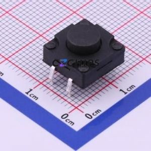 TC-FS1212D-C-H Tactile Switch Through hole-4P,12x12mm Switch Single Pole Single Throw Round Button 2.6N Through Hole - Product Image 1