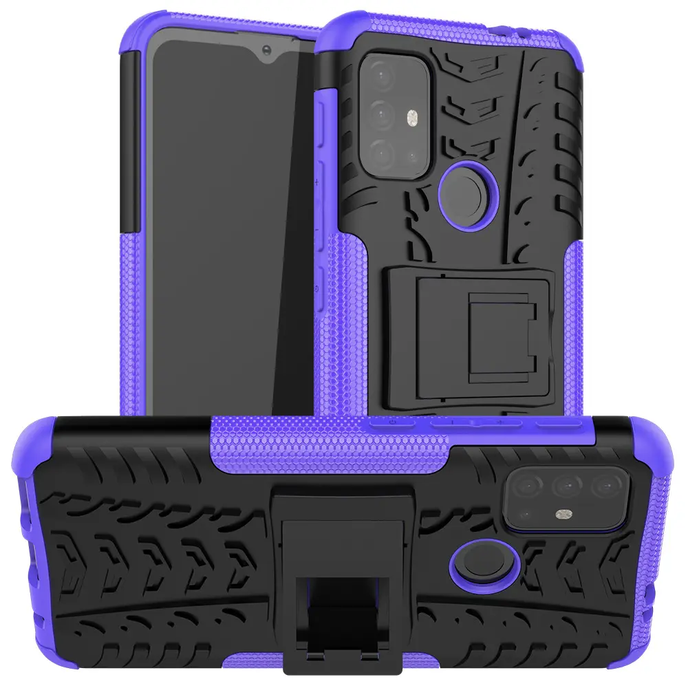 For Moto E 2020 strong case Shockproof Rubber Hard Armor Cover For Motorola G Play 2021 Kickstand Phone Cover Case