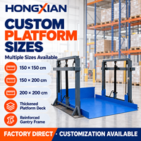 Nouvelle plateforme élévatrice hydraulique fixe à double rail sans fosse 2T 3T pour marchandises et charges stationnaires