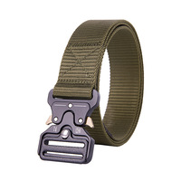 Ceinture Tactique Sport en Tissu Nylon et Alliage Métal à Boucle Automatique à Libération Rapide pour Hommes, Idéale pour la Chasse et la Randonnée en Plein Air