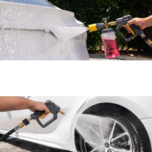 ปืนฉีดน้ำแรงดันสูงพร้อมหัวฉีดโฟม - ด้ามจับสั้นสำหรับเครื่องฉีดน้ำแรงดันสูงแบบไฟฟ้า, เครื่องพ่นโฟมเหมาะสำหรับล้าง<span class=keywords><strong>รถ</strong></span> - Product Image 6