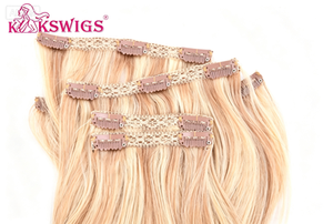 Extensions de cheveux naturels Remy vierges avec clip en dentelle, 12-40 pouces, 7 pièces, 16 clips, extensions de cheveux humains véritables pour femmes. - Product Image 2
