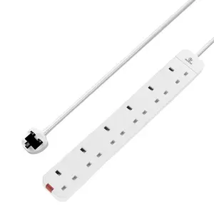 13A KENYA hot sell extension socket british 6 way multi socket 6outlets uk style power strip with Indicator light power king