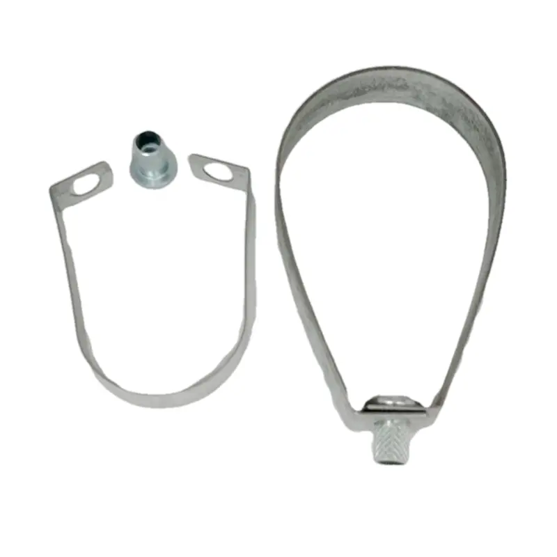Galvanized Metal Pear Band Sprinkler Pipe Hangers Support Pipe Clamps For Fire