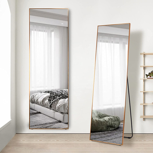 Specchio da Parete Decorativo con Cornice in Metallo Dorato, Argentato o Nero, Design Europeo, Vendita Calda - Product Image 4