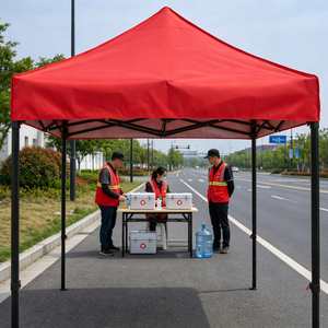 เต็นท์พับได้ PVC ขนาด 2x2 เมตร สำหรับงานหนัก ทนทาน กันน้ำ กันรังสียูวี พร้อมผนังด้านข้าง พิมพ์โลโก้ได้ ใช้ได้ทุกฤดู สำหรับงานปาร์ตี้กลางแจ้ง - Product Image 1