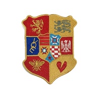 Patchs brodés personnalisés pas chers avec logo, en PVC thermocollant, 9 couleurs, lettres brodées, appliques