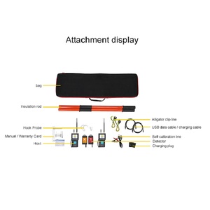 เครื่องทดสอบตรวจสอบเฟสแรงดันสูงไร้สาย ETCR1500A ระยะส่ง 5 กม. ความถี่ 433MHz ความแม่นยำ 1% สำหรับการบำรุงรักษาสายไฟ 500KV รุ่น ETCR1500A สามรุ่น - Product Image 4