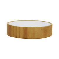 Frasco de ámbar esmerilado de plástico ecológico de 50g y 150g con tapa de bambú para lociones