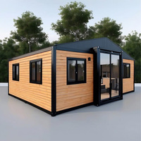 Maison conteneur extensible 20ft 40ft, préfabriquée, portable, 3 chambres, modulaire, moderne, pour usage extérieur, centre commercial, école, installation rapide, garantie 3 ans