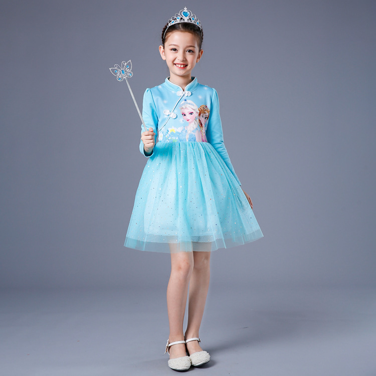 Aisha Princess Dress - Elegant Long Sleeve Dress for Winter