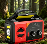 Tragbares Radio 20000mAh FM-Radio, Solar- & Handkurbel-Taschenlampe und SOS-Sirene, NOAA/WB/AM/FM Wetterradio Rabattaktion