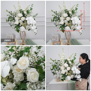 New Style Rose <b>Hydrangea</b> Floral ball Arrangement Wedding table centerpiece Decoration <b>Artificial</b> Flower Ball - Product Image 3