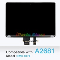 Écran LCD complet de remplacement IParts pour MacBook Air M2 A2681 2022 13,6 pouces (EMC 4074) 2560x1664 Retina, assemblage testé