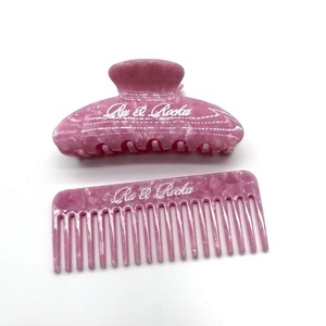 Accesorios para el Cabello Personalizados con Logotipo, Pinzas y Peines de Acetato de Celulosa para Mujeres y Niñas - Product Image 4