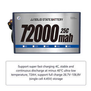 Baterias de Íon de Lítio Semi-Sólidas Lihv de Fornecedor Chinês 70000mAh 6S 12S 14S 18S 24S 70AH 72AH para Aeronaves - Product Image 5