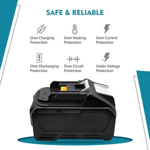 Batería de Repuesto de Alta Capacidad de 8000 mAh para <span class=keywords><strong>Makita</strong></span> de 18 V, <span class=keywords><strong>BL1860B</strong></span> BL1850B BL1830B LXT400, con Indicador LED, Herramienta Eléctrica Inalámbrica - Product Image 4