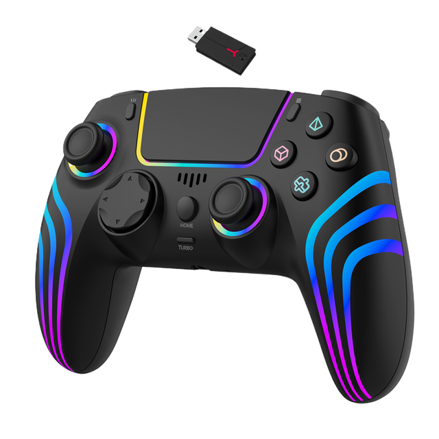 New RGB Gamepad for PS5 JOYSTICK Hall Rocker and 3D Wireless 5/5 SLIM /5 PRO /PC Controller