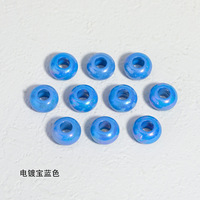 Perles en acrylique de 14 mm de marque QC Yiwu, plaquées couleur, à grand trou, perles lâches, accessoires de bijoux DIY, séparateurs de perles faits à la main