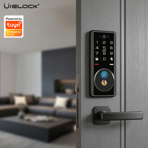 قفل باب ذكي ببصمة الإصبع وفقًا للمعايير الأمريكية مع تطبيق تويا وفيديو ثنائي الاتجاه، متوافق مع الأبواب الفولاذية، فتح بالرمز/البطاقة/المفتاح/التطبيق - Product Image 1