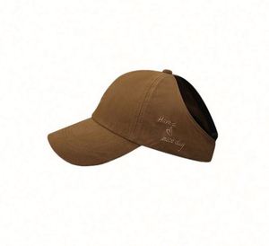Gorras de Béisbol de Algodón Bordadas de Alta Calidad para Mujer, con Cola de Caballo, Estilo Deportivo, sin Espalda, para Cabello Rizado, Venta al por Mayor - Product Image 3