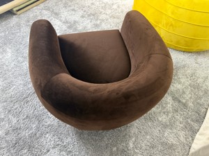 Juego de Sillones de Madera Maciza Italiana Disen, Sillón de Tela Suave para Sala de Estar, Club, Hotel, Hostal, Villa, Apartamento - Product Image 6