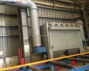 Máquina DE LIMPIEZA DE GRANALLADO transportadora de rodillos personalizada sin diseño de hoyo, para marcos de estructuras de soldadura - Product Image 4