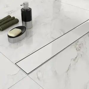 High Quality SS304 316 Stainless Steel Linear Floor Drain Shower Drains Tile Insert Invisible Bathroom Linear Floor Drain