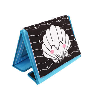 Juguetes Educativos para el Tiempo Boca Abajo, <span class=keywords><strong>Libro</strong></span> de <span class=keywords><strong>Tela</strong></span> Sensorial para el Aprendizaje Temprano, <span class=keywords><strong>Libro</strong></span> Suave para Bebés con Papel Arrugado, Espejo y <span class=keywords><strong>Texturas</strong></span> Divertidas - Product Image 4