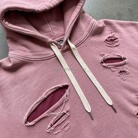 ES Sweat à capuche personnalisé 100% Coton délavé à l'acide et au sel, effet vieilli, avec motifs graphiques imprimés de créateur, Printemps, Unisexe, Coupe oversize décontractée, Boxy
