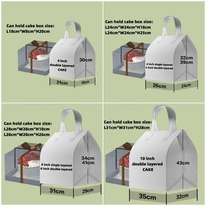 Sac isotherme portable personnalisé en aluminium jetable blanc non tissé pour la livraison de café, gâteaux et autres produits, avec isolation thermique - Product Image 6