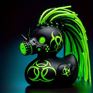 Anime theo chủ đề Goth cô gái Vịt Nhựa thủ công PUNK ROCK phụ nữ dễ thương cho trang trí sân vườn nhà Sơn mô hình thiên thần - Product Image 1