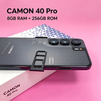 Camon 40 Pro Original Écran Incurvé HD 6,8 pouces 12+256 Go 5G LTE Smartphone de Jeu 8000 mAh 108 MP Reconnaissance Faciale