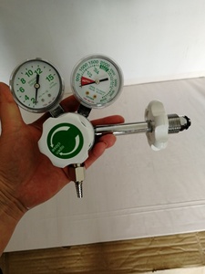 <span class=keywords><strong>Bullnose</strong></span> giảm áp đôi đo Châu Phi oxy y tế điều chỉnh với bánh xe tay - Product Image 2