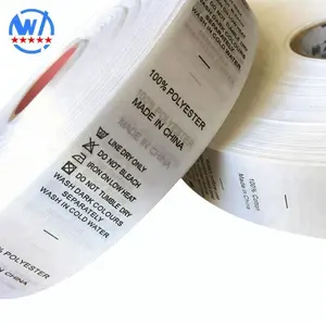 Label Label NT3080 Polyamide Coated Economic TTR Nylon Taffeta Ribbon Labels For Clothing