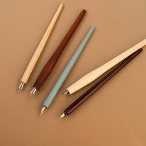 Personnalisé Comique Dip Stylo En Bois Stylo Gestionnaire Artiste Bande Dessinée Calligraphie Dip Stylos - Product Image 3