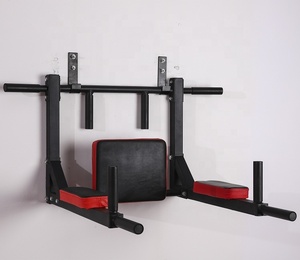 Gimnasio en casa montado en la pared Pull <span class=keywords><strong>up</strong></span> Bar Chin <span class=keywords><strong>up</strong></span> Bar Fitness Equipment Pull-<span class=keywords><strong>up</strong></span> Bar Dip Station Marco de suspensión - Product Image 2