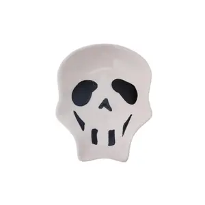 Home Ceramic Small Skull Candy Dish plate