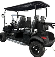 Voiture de golf électrique 72V 4 roues 6 places pas chère, 4x4 tout-terrain, entièrement étanche, batterie lithium 120Ah, véhicule utilitaire tout-terrain