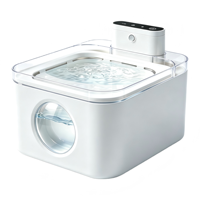 Fontaine à eau pour animaux domestiques 3L, double alimentation, élégante, étanche, portable, WiFi, recharge sans fil, écologique, pour usage intérieur, sensible au mouvement