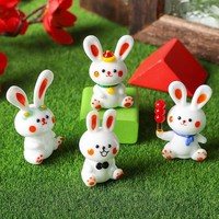 Hasen-Baby-Lampe aus Glaskunst, Hängende Dekoration im Tierstil, Bunte Tischdekoration für Wohnzimmer