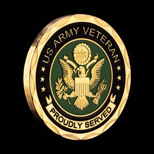 Vergulde Veteraan Eerbetoon Badge Herdenkingsmunt Munt Cadeau Voor Waardering - Product Image 3