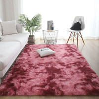 Tapis d'intérieur doux et moelleux à poils longs, motif moderne, idéal pour salon et chambre à coucher
