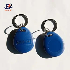 125khz wiederbeschreibbare blank rfid key fob/ key tag T5577 für tür access control key fob programmierung